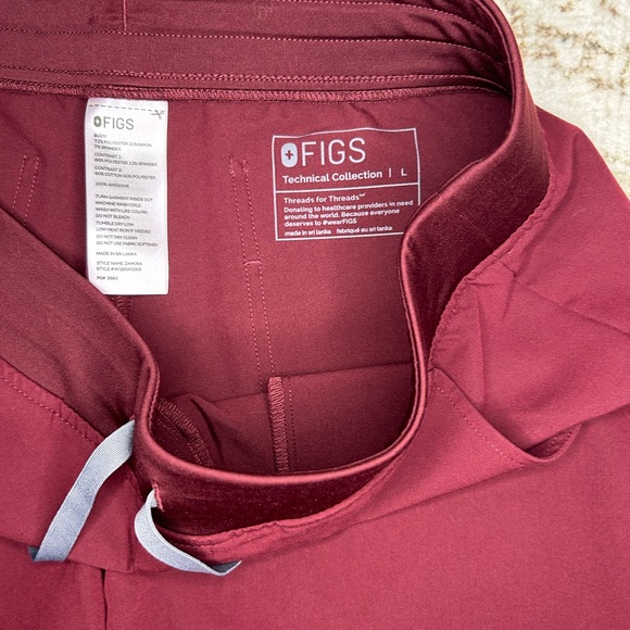 Figs burgundy mid rise Zamora Jogger
Pants PO# 3590 - Picture 4 of 7
